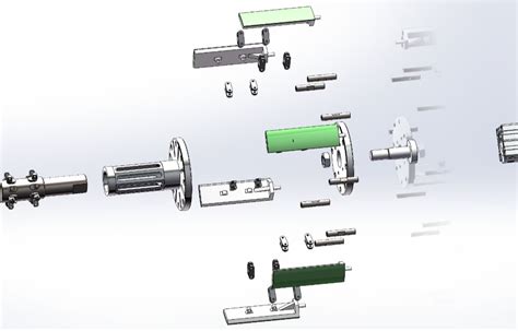 Simulate Explosion SolidWorks 的图像结果