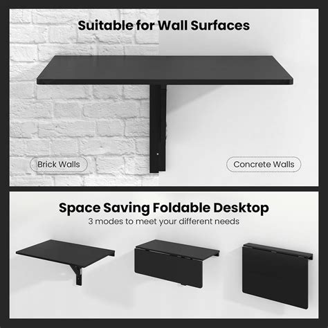 Tangkula 31.5 Wall Mounted Folding Desk, Drop-Leaf India | Ubuy