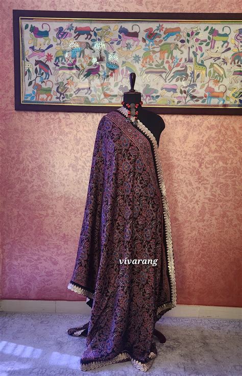 ajrakh dupatta designer dupatta silk dupatta modal silk wedding dupatta ...