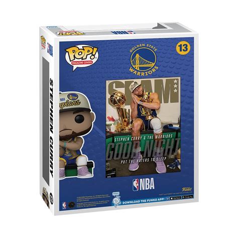 NBA SLAM Stephen Curry Funko Pop! Cover Figure #13 with Case