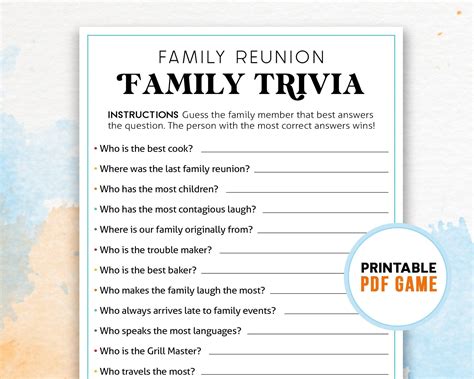 Best Family Trivia Questions at Taylah Manning blog
