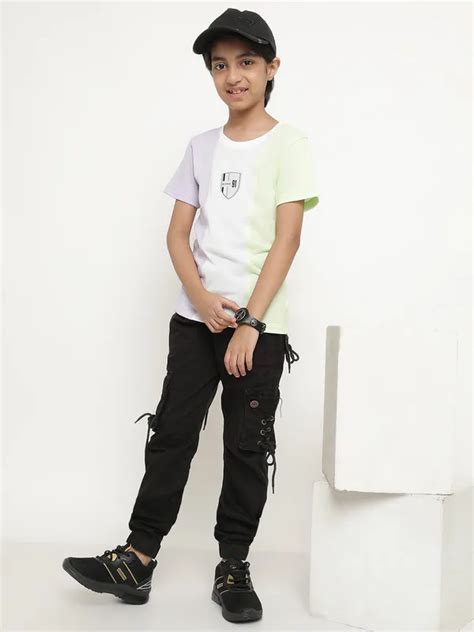 Octave Boys Colourblocked Casual T-shirt