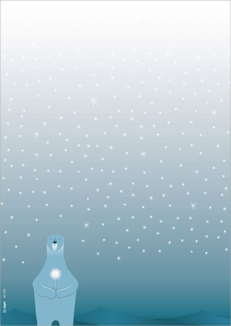 Christmas envelopes SIGEL, Polar Bear with Candle, DL, 25 envelopes | SIGEL