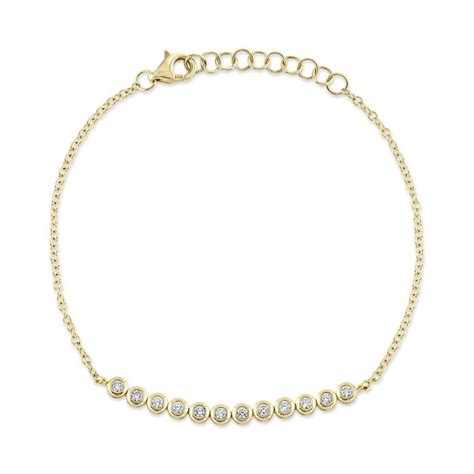 Diamond Bezel Bracelet by Shy Creation