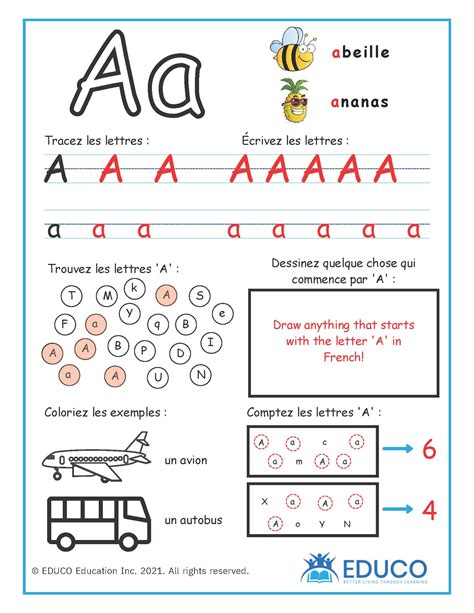 Alphabet Worksheets - French Learning Resources (Digital Download ...