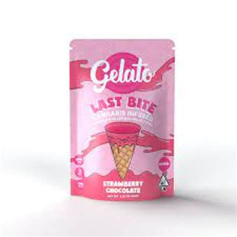 Gelato - Last Bites - Strawberry Chocolate - Mini Cones - 100mg ...
