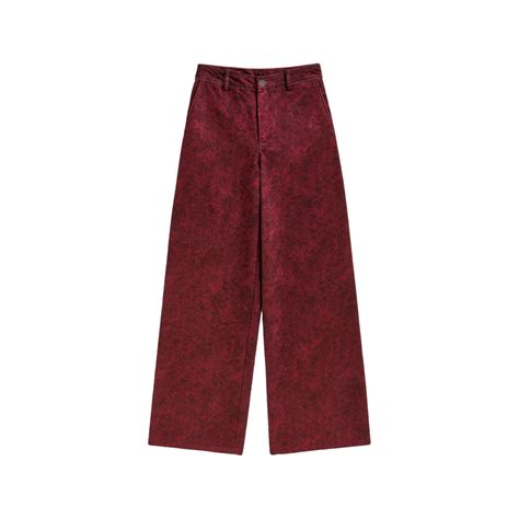 Resa Maroon Suede Pants Price in India | Culture Circle