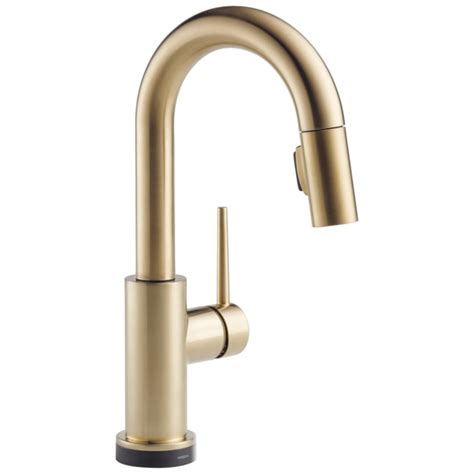 Delta Trinsic Touch2O Champagne Bronze Single Handle Touch-on Bar and ...