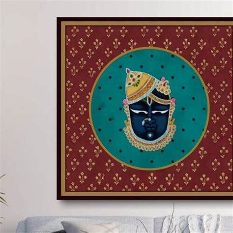 Pichwai Painting Shrinathji Darshan Hand Painted on Cloth Home - Etsy India