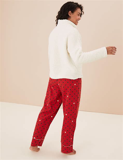 Buy Teddy Borg & Pure Cotton Pyjama Set at Marks & Spencer