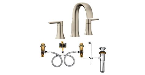 Moen TS6925BN-9000-2PKG Doux 1.2 GPM Widespread Bathroom Faucet - with ...