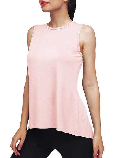 Buy Mippo Workout Tops for Women Yoga Tops Tie Back Workout Tennis ...
