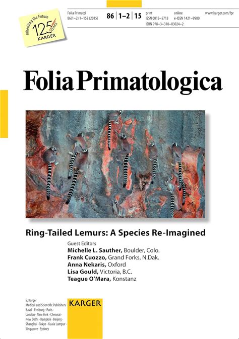 Buy Ring-Tailed Lemurs: A Species Re-Imagined: 86 (Folia Primatologica ...