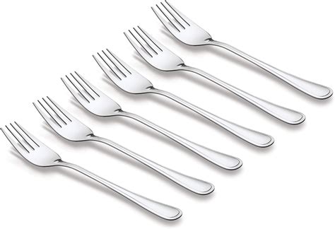 Buy Kodenipr Club Stainless Steel Dinner Table Fork Set (Medium, 12 ...