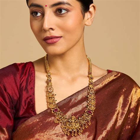 Explore Silver Temple Necklaces | Elegance Temple Necklace Set