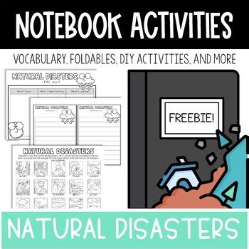 Natural Disasters | Vocabulary Interactive Notebook Activities | TPT