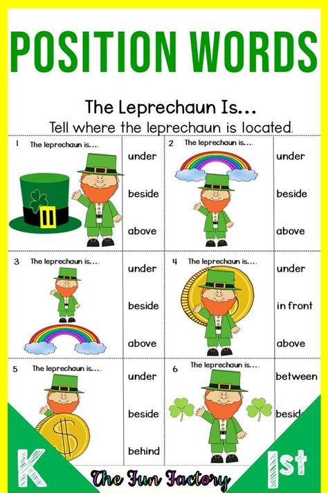 Position Words Worksheet 的图像结果