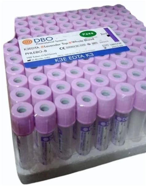 Edta Blood Collection Tube Exporter, Supplier from Indore