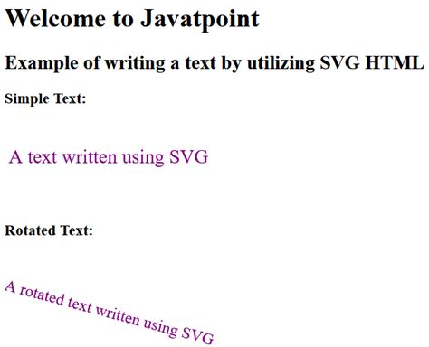HTML SVG 的图像结果