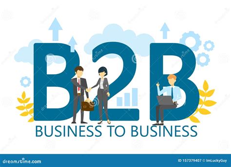 B2B Business To Business Strategy. Corporate Company Stock Illustration ...