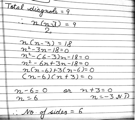 a polygon of n sides has n(n-3)/2 diagonals. how many sides has a ...