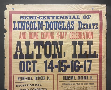 Lincoln Douglas Debates Poster