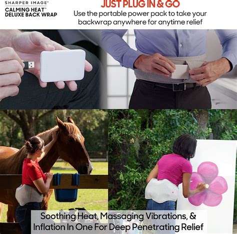 Buy Calming Heat Back Wrap Deluxe by Sharper Image- Cordless Electric ...