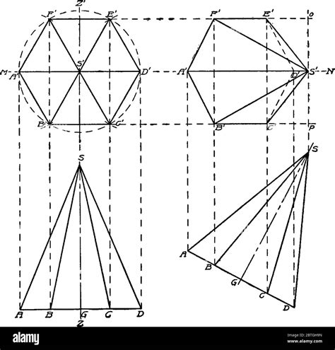Image result for Hexagonal Pyramid Cut Out