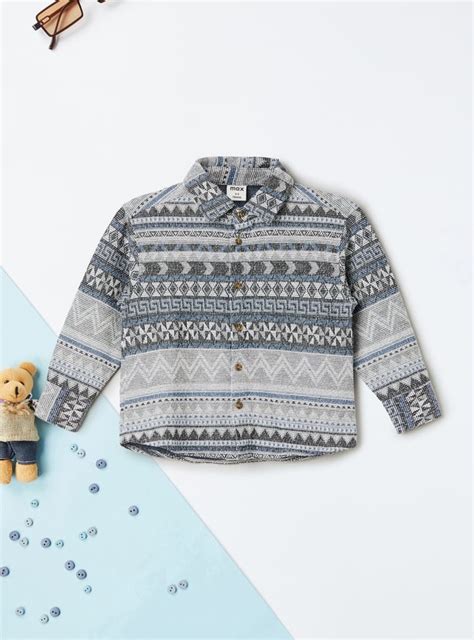 Buy Boys Patterned Shirt Online at just Rs. 599.0 - 1000015052545 | Max ...