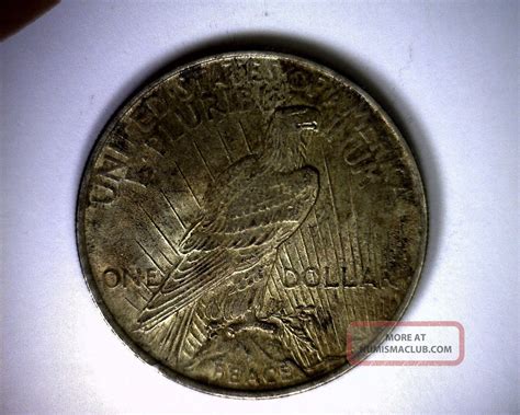 Beautifully Toned 1924 Peace Liberty Silver Dollar United States Coin