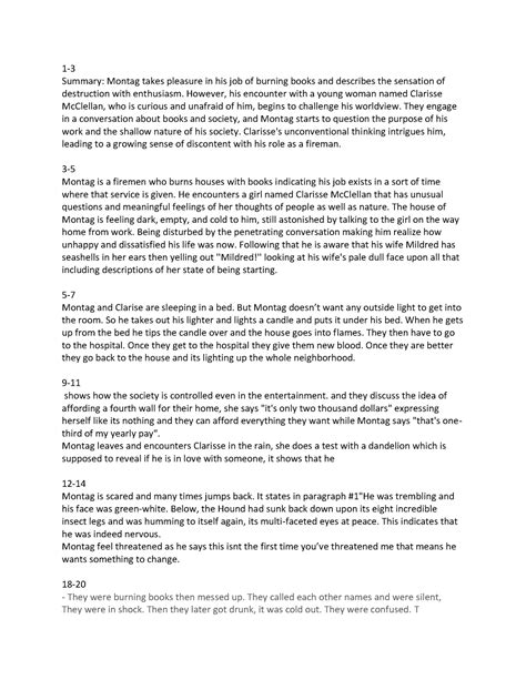 Short Summary Of Fahrenheit 451 Part 1 at James Vance blog