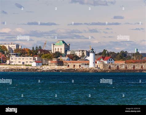 Portsmouth Harbor Lighthouse is located within Fort Constitution on the ...