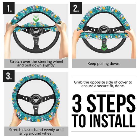 Stitch Steering Wheel Cover | Stitch And Angel Wheel Cover Designed ...