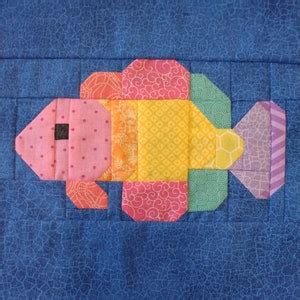 Fish Quilt Block Pattern 的图像结果