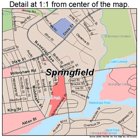 Image result for Springfield MA Map