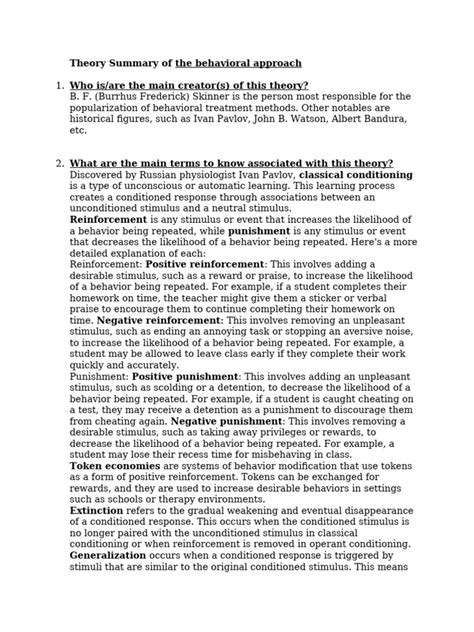 Image result for Behavioral Theory Examples