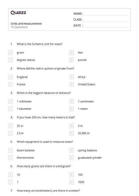 Science Measurement Lesson 的图像结果