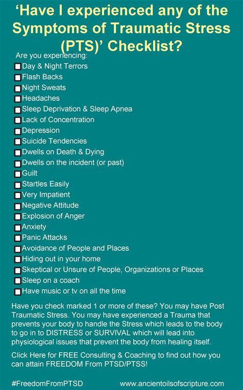 4 ptsd symptoms