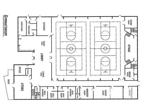 Basketball Gymnasium Floor Plans | Viewfloor.co