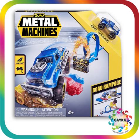 PISTA ROAD RAMPAGE BUILDING METAL MACHINES - ZURU