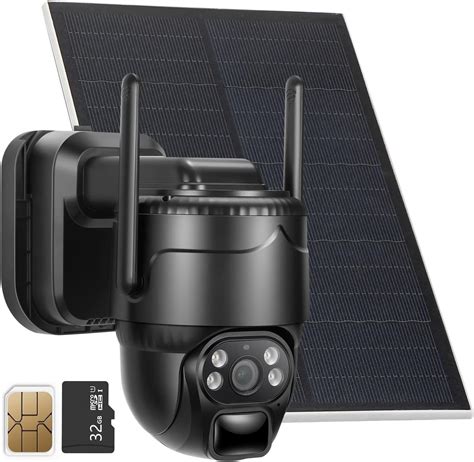 Amazon.com : 4G LTE Dual Lens Cellular Security Camera, 12X Hybrid Zoom ...