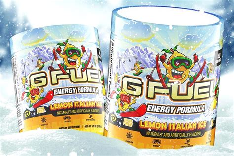 G Fuel turns Lemon Italian Ice into an energy and focus supplement
