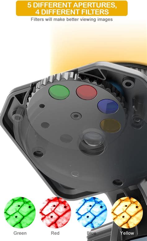 Buy HYRENEE Microscope for Kids - Up to 40-1200x Zoom,STEM Kit with ...