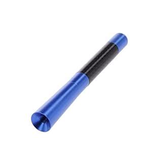 Blue 12cm Universal Car Mini Carbon Fiber Short Stubby Aerial Antenna ...