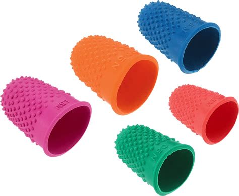 PATIKIL Rubber Finger Tips, 20 Pack Silicone Thumb Fingertip Protector ...