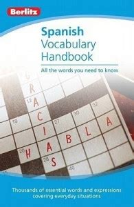 Spanish Vocabulary Berlitz Handbook: Buy Spanish Vocabulary Berlitz ...