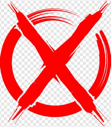 Red X Circle PNG Transparent Images