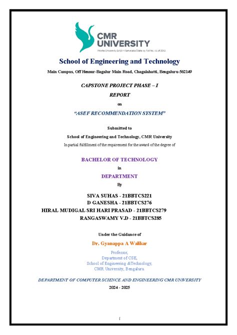 Andew r EWport 1 - report - i School of Engineering and Technology Main ...