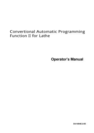 Image result for Fanuc Conversational Programming