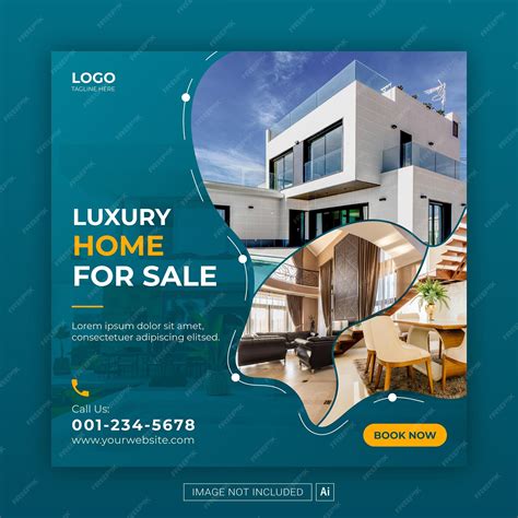 Premium Vector | A real estate ad for a real estate agent.